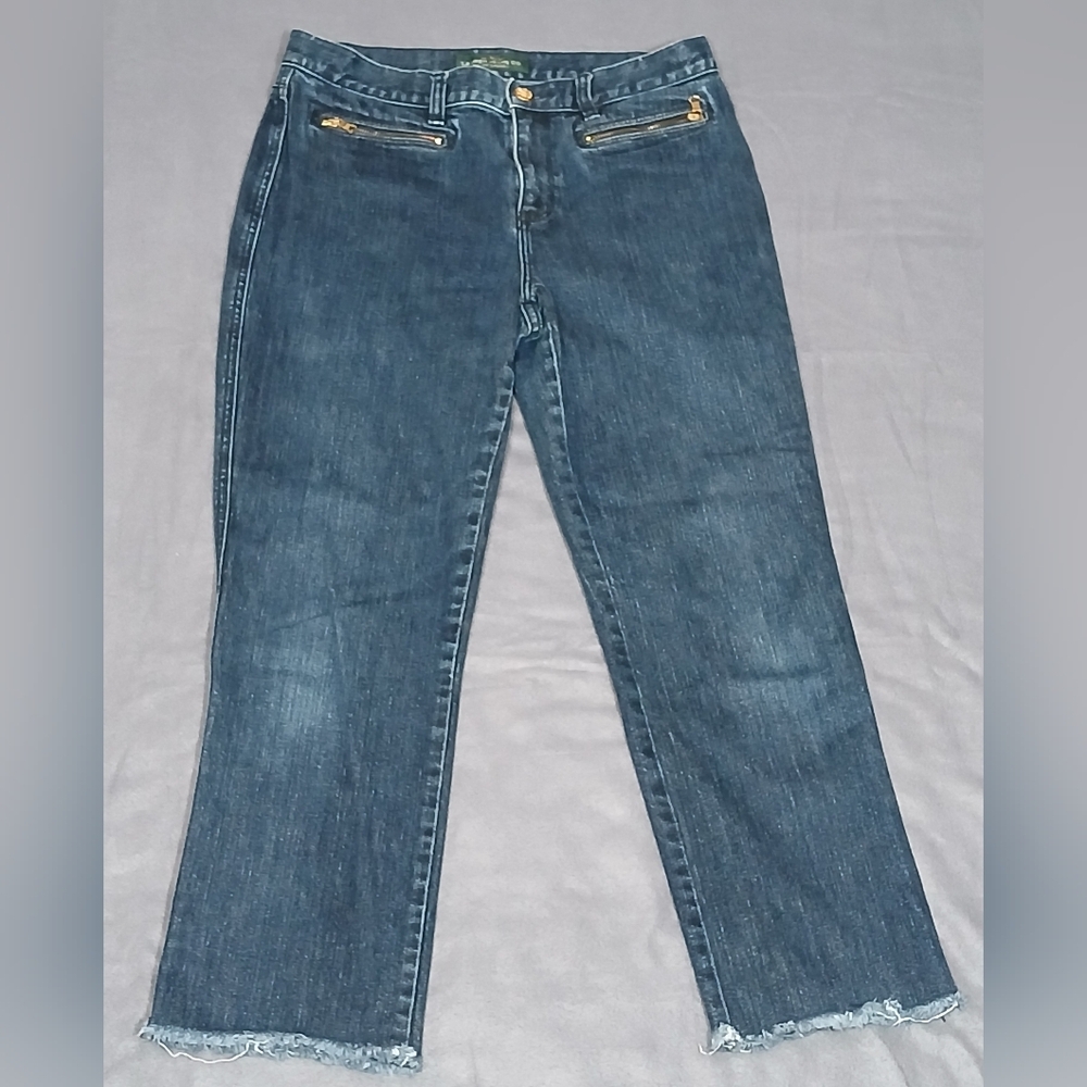 Lauren Jeans Co. Ralph Lauren Women's Blue Denim Size 6